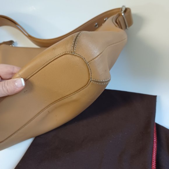 Coach Vintage Tan Leather Hobo Shoulder Bag - Picture 10 of 16